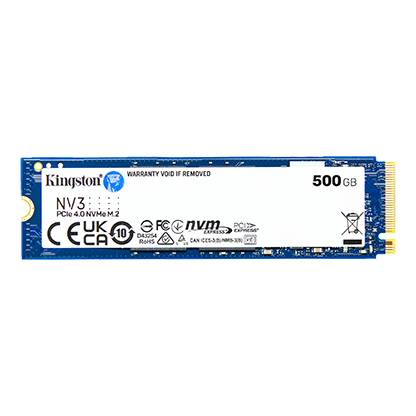 UNIDAD DE ESTADO SOLIDO KINGSTON NV3 500GB M.2 2280 NVME PCIE GEN 4X4 R.5000MB/S W.3000MB/S - UNIDAD DE ESTADO SOLIDO KINGSTON NV3 500GB M.2 2280 NVME PCIE GEN 4X4 R.5000MB/S W.3000MB/S -